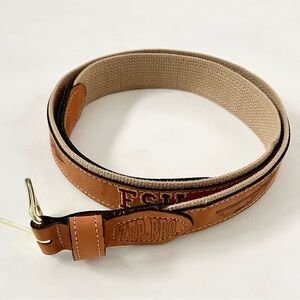 ZEP PRO Florida State University FSU Seminoles Belt Men's size 42 Brown Leat…